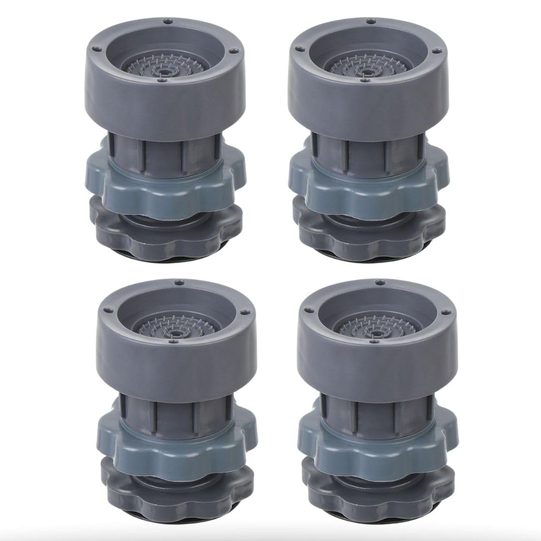Washing Machine Stand with Anti-Vibration Pads (Set of 4)