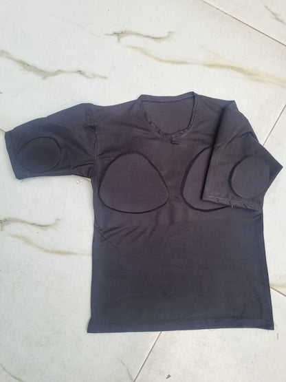 Mens V-Neck Body Shaper Compression T-Shirt