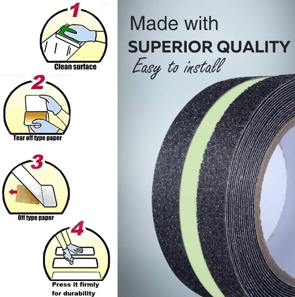 Anti-Slip Grip Tape � Glow in The Dark Non-Slip Traction(5 Mtr)