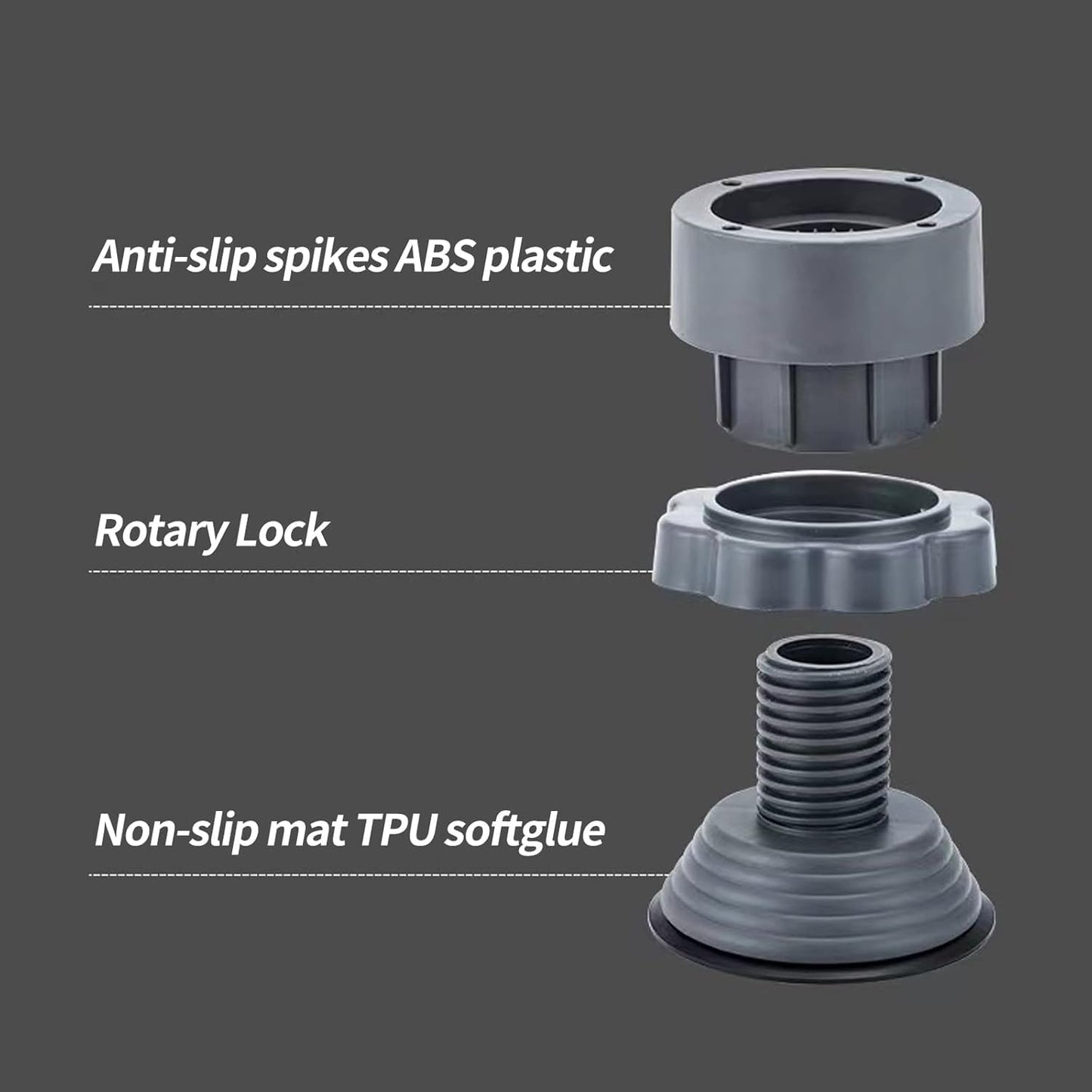 Washing Machine Vibration Pads  (4 Pcs Set)