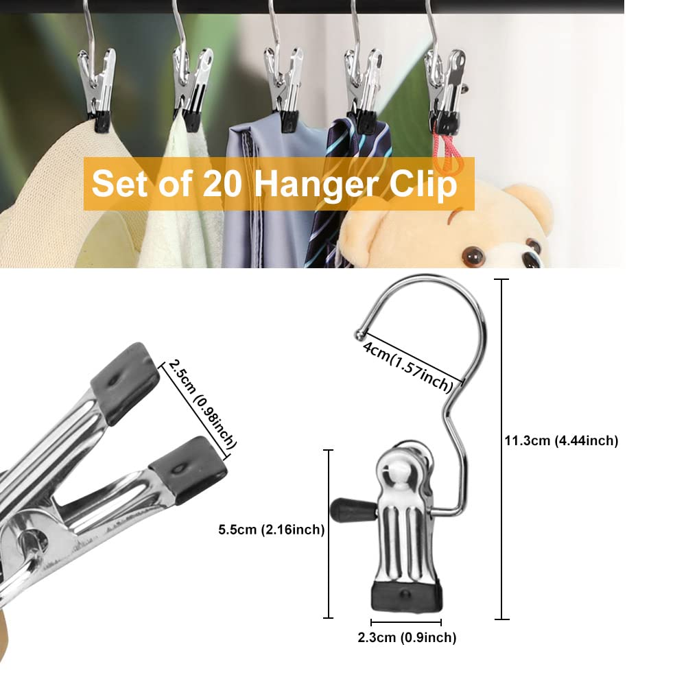 Portable Multipurpose Stainless Steel Hanger Clips Hooks