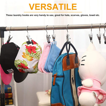 Portable Multipurpose Stainless Steel Hanger Clips Hooks