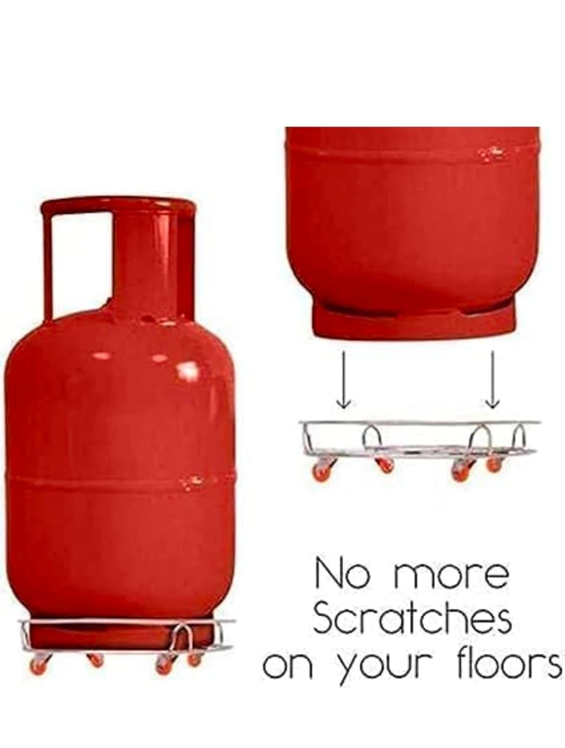 Stainless Steel Cylinder Trolley