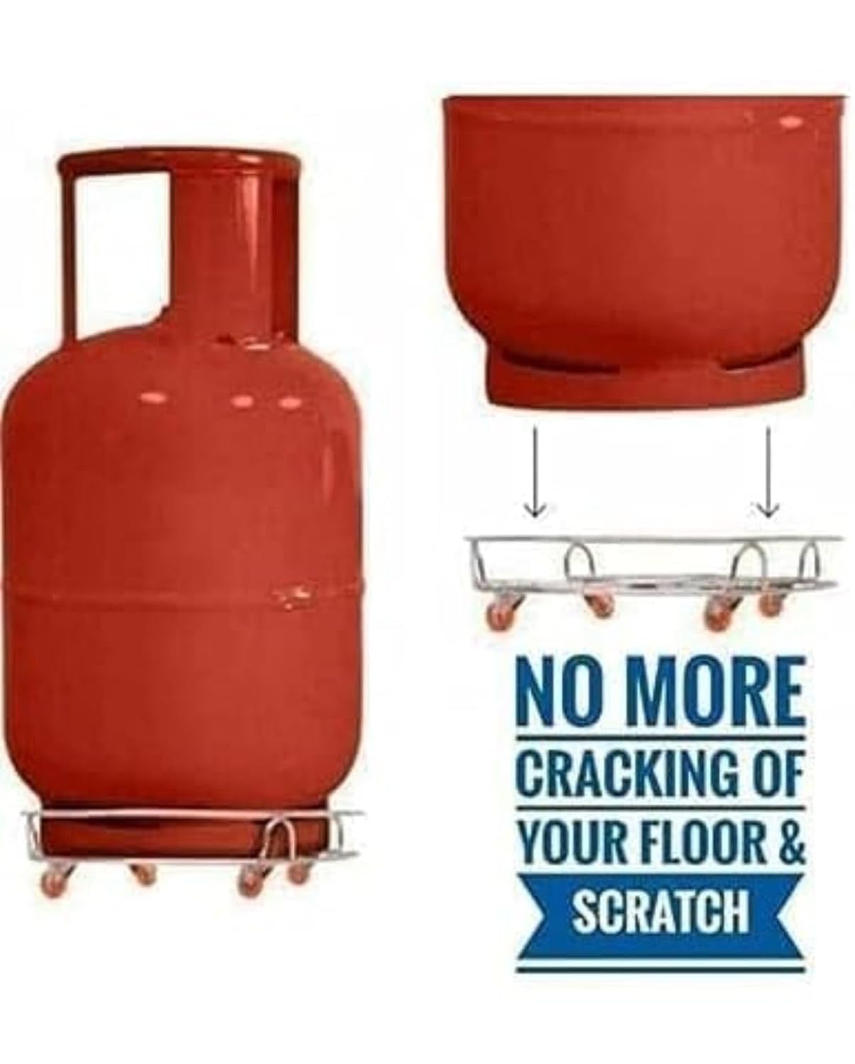 Stainless Steel Cylinder Trolley