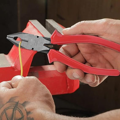 Combination Cutting Plier with Voltage Tester Pen – Pack of 2