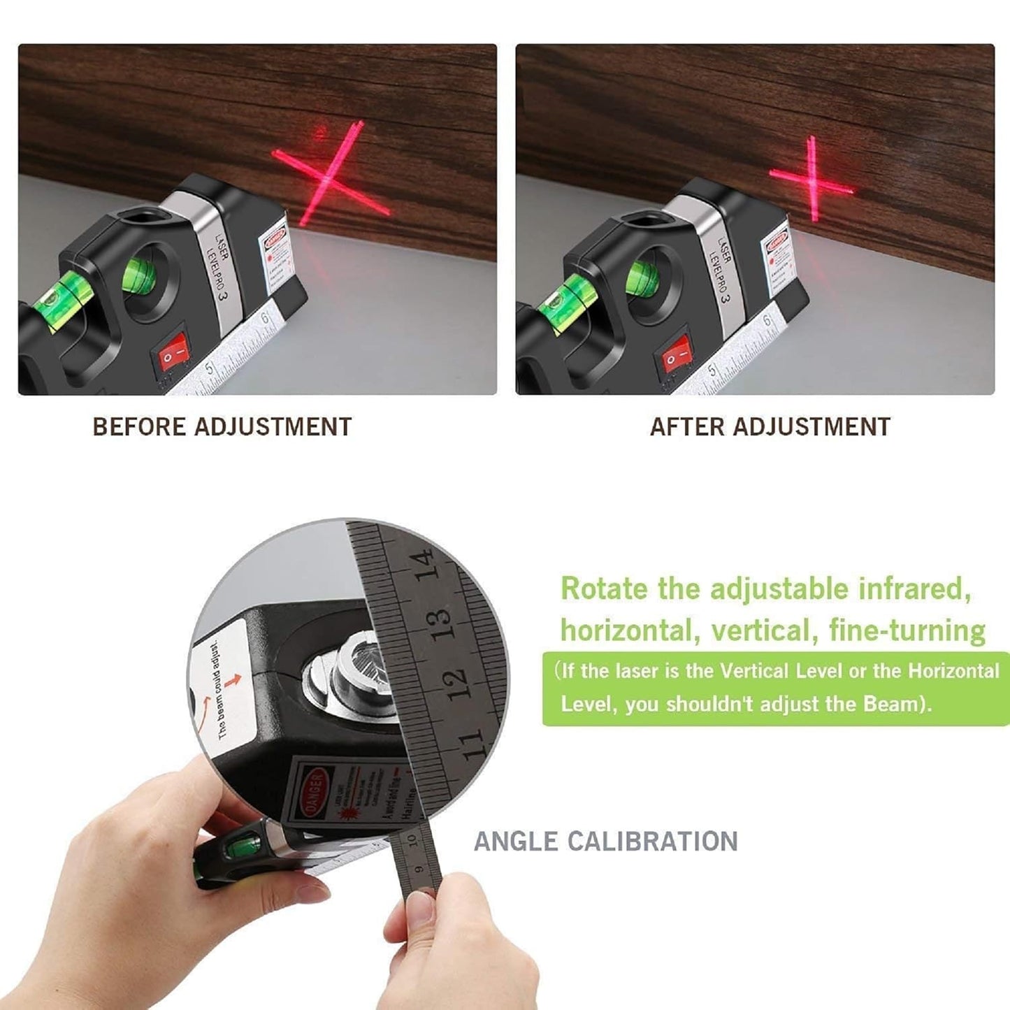 Laser Level Line Tool, Multipurpose level Kit