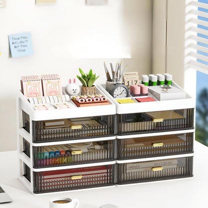Desk Makeup Organizer, Plastic Storage Box