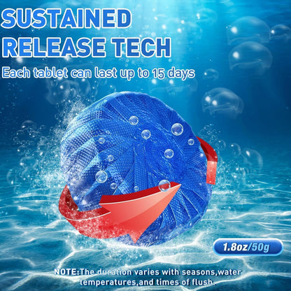 Toilet Bowl Deodorizer Cleaner | Automatic Flush Toilet Cleaner Tablets