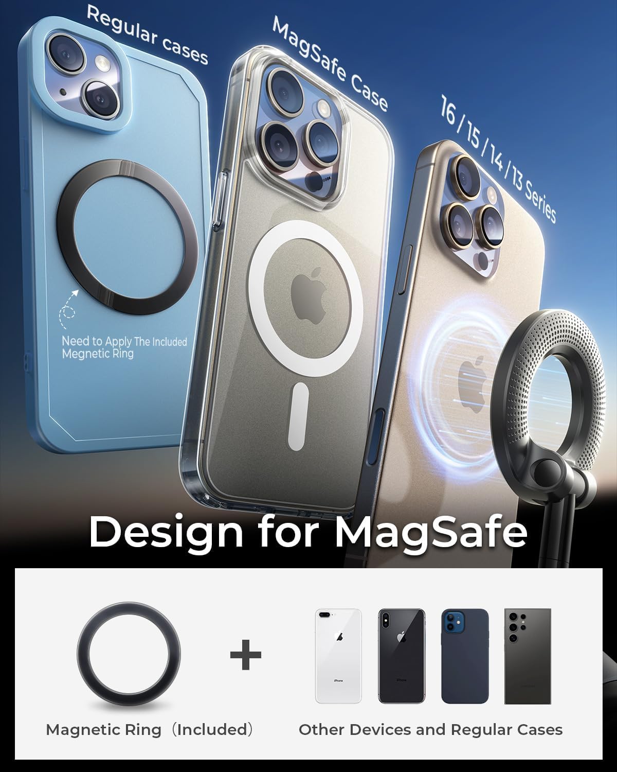Vaccum Magnetic Phones Holder