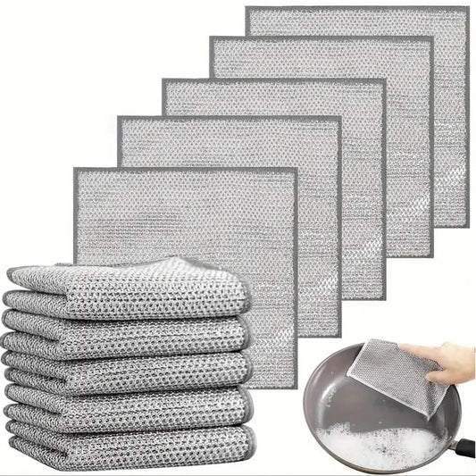 Non-Scratch Wire Mesh Dishwashing Cloths