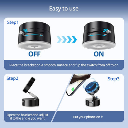 Vacuum Suction Magnetic Phone Holder