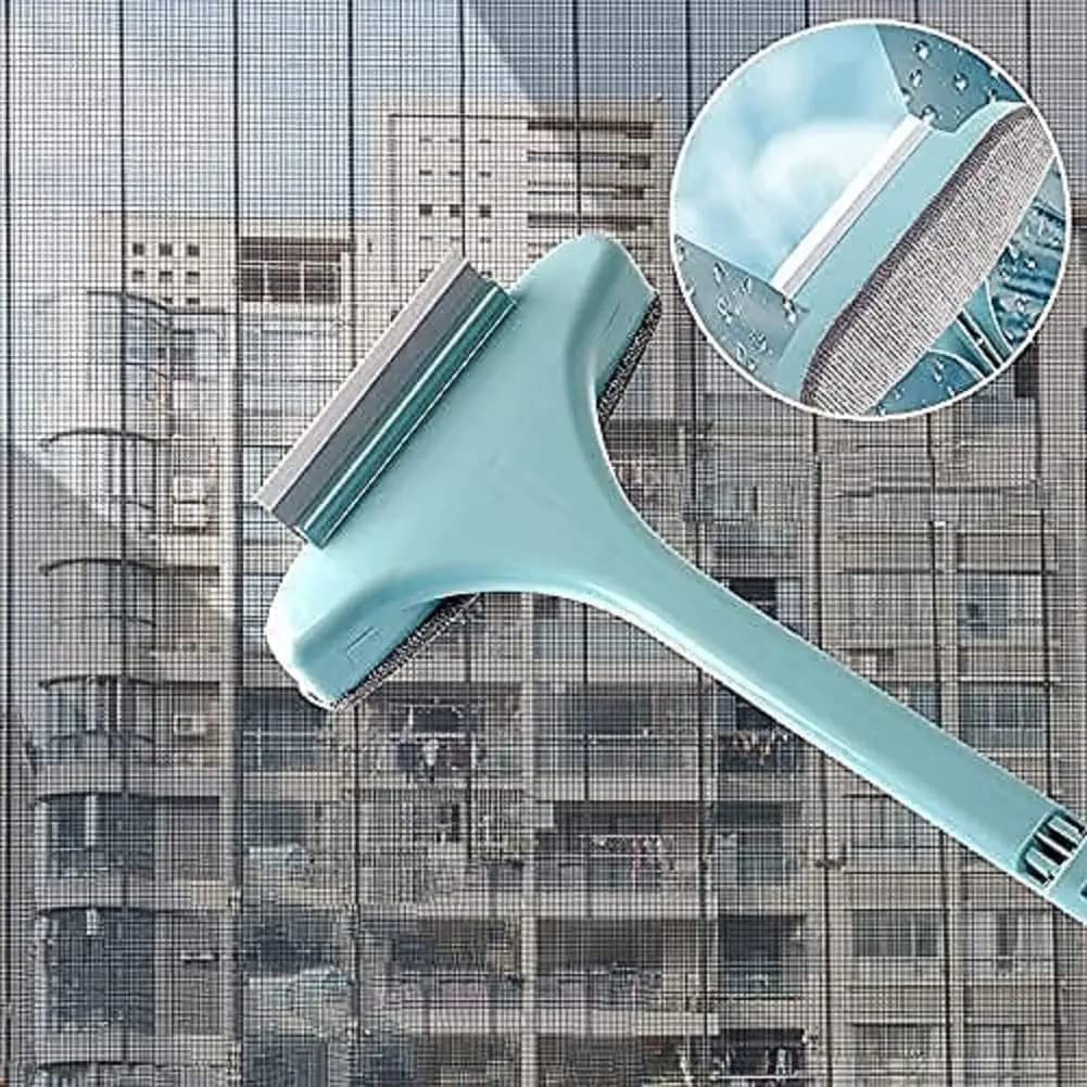 Brush 2-in-1 Mesh Cleaning Brush with Wiper