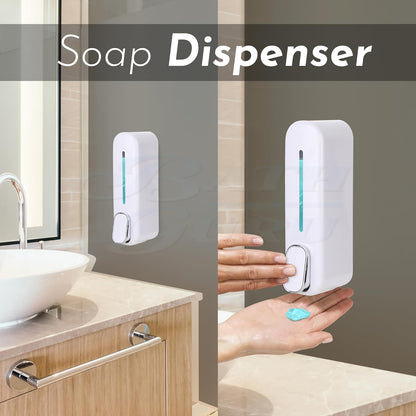 Wall-Mounted Soap Dispenser -400ml Refillable Liquid Dispenser