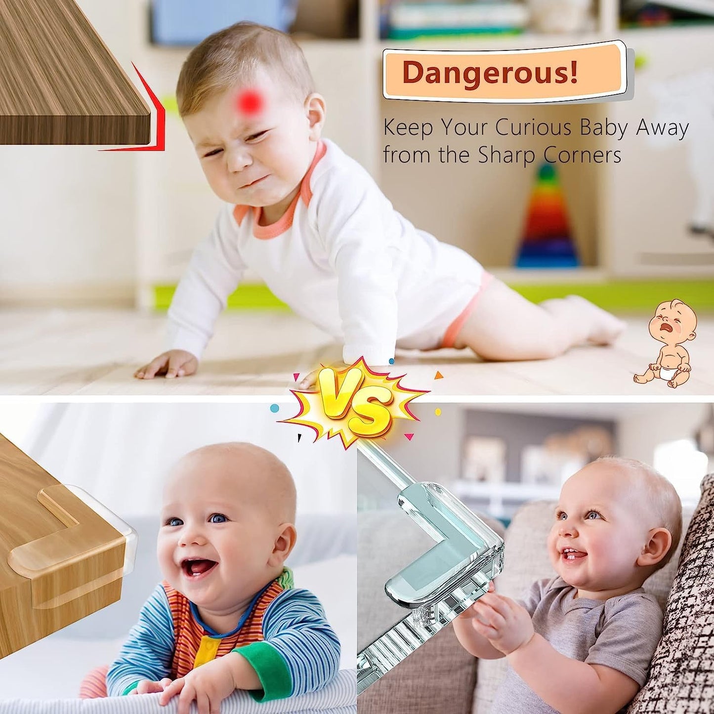 Silicone Corner Protectors for Baby Proofing