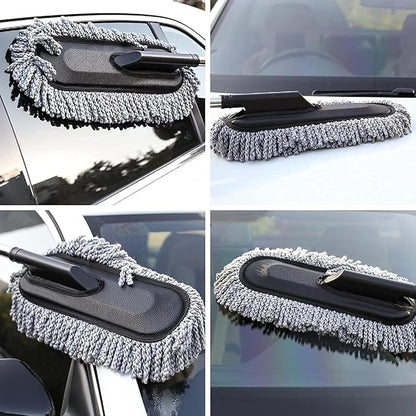 Car Duster – Extendable Long Handle Microfiber Exterior Scratch-Free Car Cleaning Tool