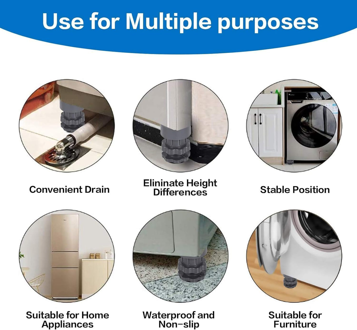 Washing Machine Vibration Pads (4 Pcs Set)