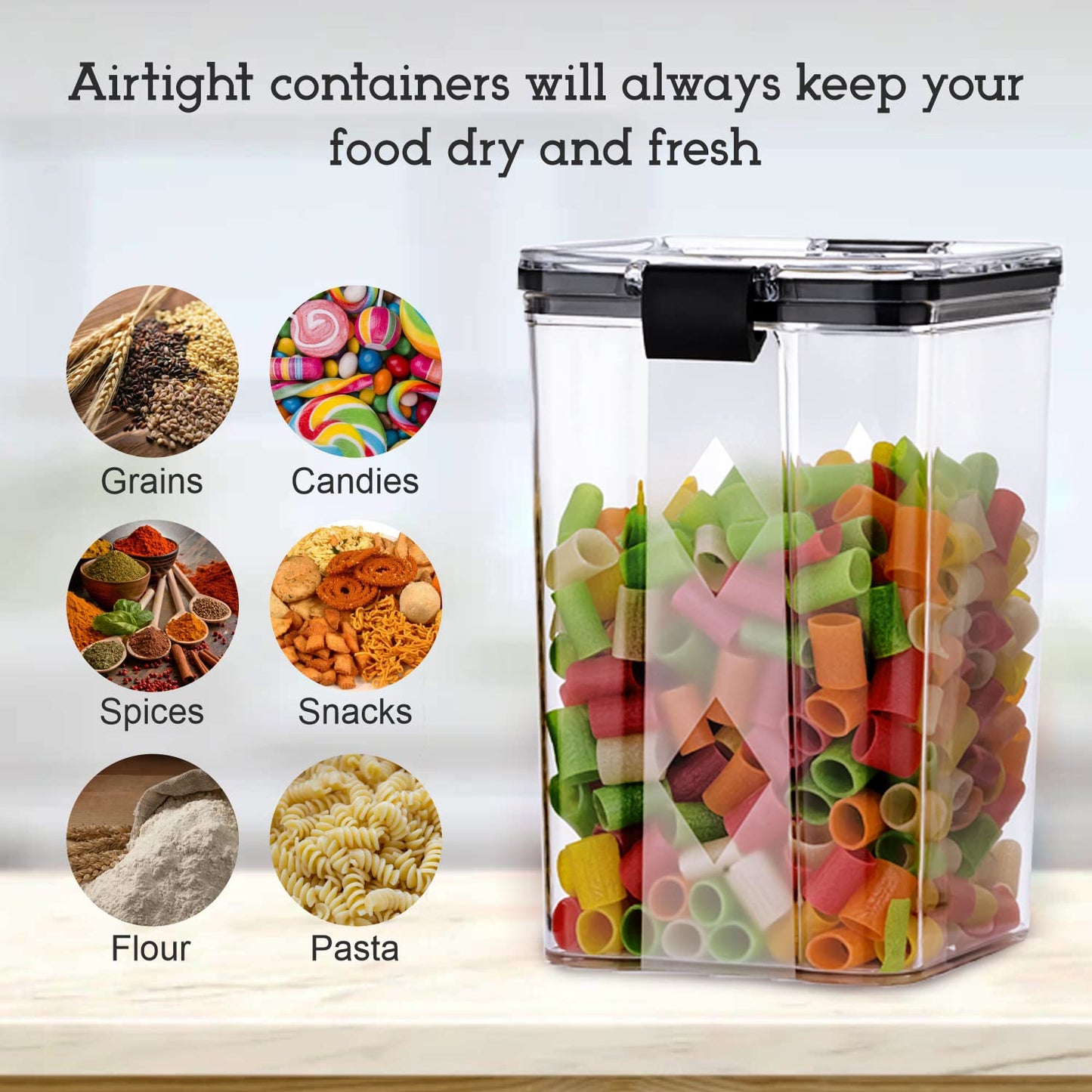 Air Tight Containers For Kitchen Storage Box/BPA Free Storage Containers For Kitchen