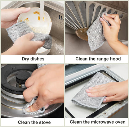 Non-Scratch Wire Mesh Dishwashing Cloths