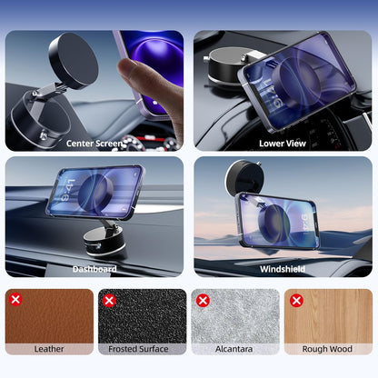 Vacuum Suction Magnetic Phone Holder