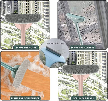 Brush 2-in-1 Mesh Cleaning Brush with Wiper