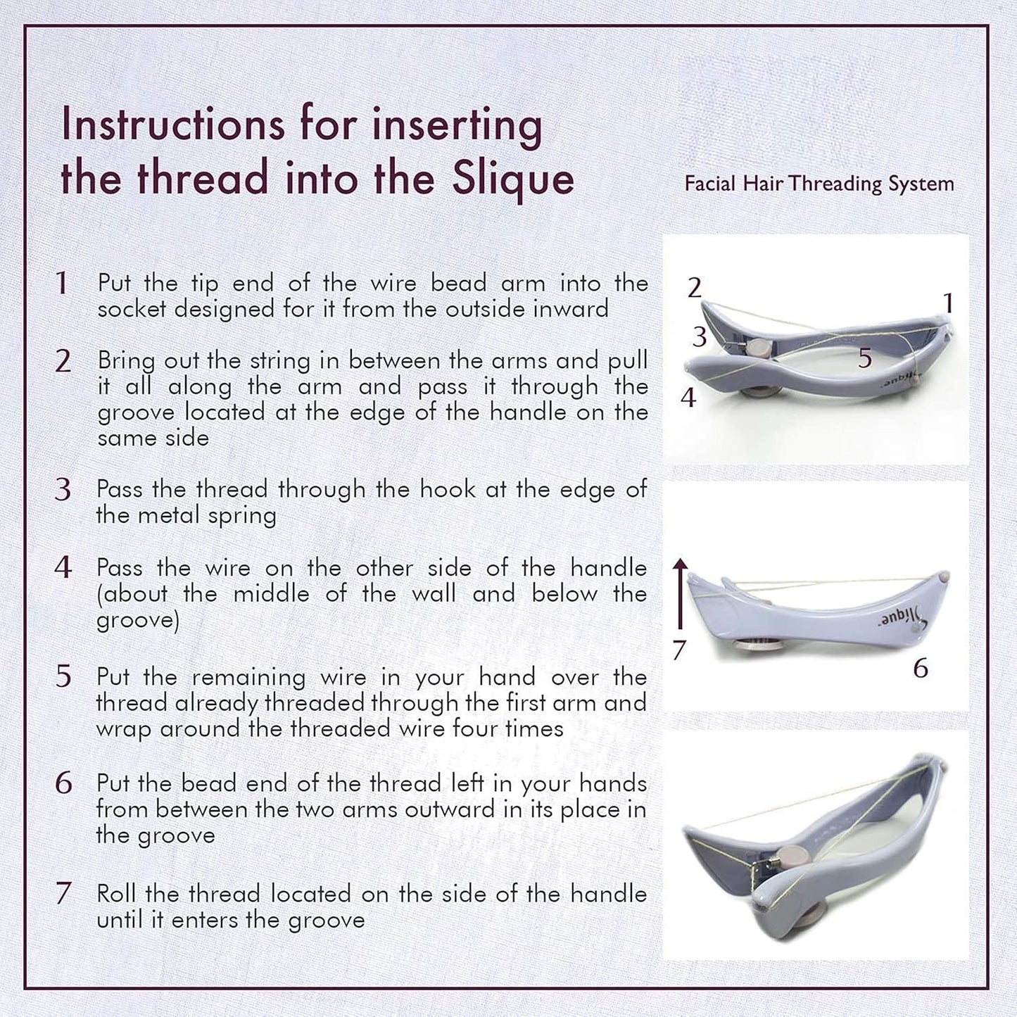 Women’s Eyebrow Face & Body Hair Threading Tweezer Kit