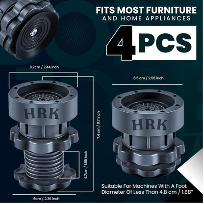 Washing Machine & Refrigerator Stand with Anti-Vibration Pads