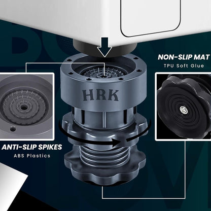 Washing Machine & Refrigerator Stand with Anti-Vibration Pads