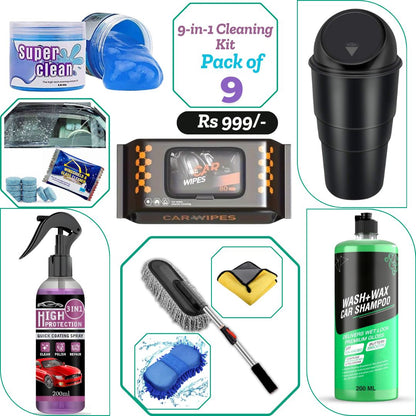 9-in-1 Cleaning Kit Combo (Pack of 9)