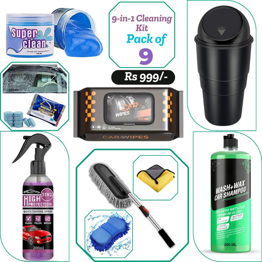 9-in-1 Cleaning Kit Combo (Pack of 9)