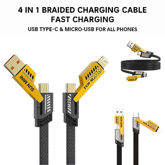 Fast Charging & Data Cable – High-Speed Multi-Port Charger