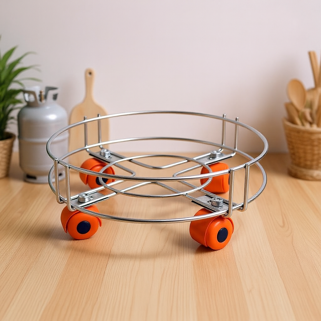 Stainless Steel Cylinder Trolley